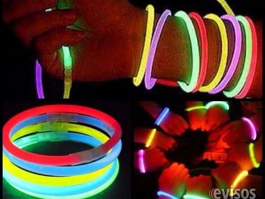 Pulseras de neon fluorecentes para fiestas. Artículo importado - Img main-image-45582193