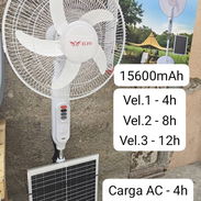 Ventilador de pedestal recargable con luz LED integrada - Img 56274209