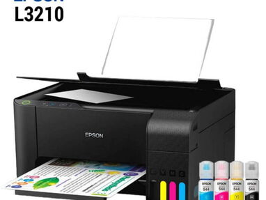 IMPRESORA EPSON L3210 nueva en caja+kit de tinta +sistema de tinta - Img 42396160
