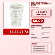 CESTO ENGOMADO MULTIUSO CON TAPA TC-7821 VPT -0112 - Img 57840452