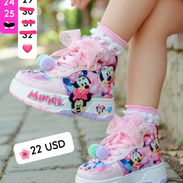 TENIS PARA NIÑ@S *BOTICAS ROSA MINNIE 🩷* 🌟 Alumbra - Img 56987114