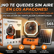 Ventiladores recargables F6 incluye panel solar - Img 57191762