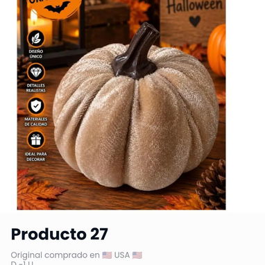 🎃Adornos con diseños de calabazas para decoración de Haloween 🎃 Elegantes y exclusivas piezas 🇺🇲 ORIGINAL - 4/10