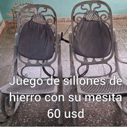 Juego de sillones de hierro - Img 55576960