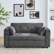 Sofá-Cama con puertos USB y posa vasos - Img 58041938
