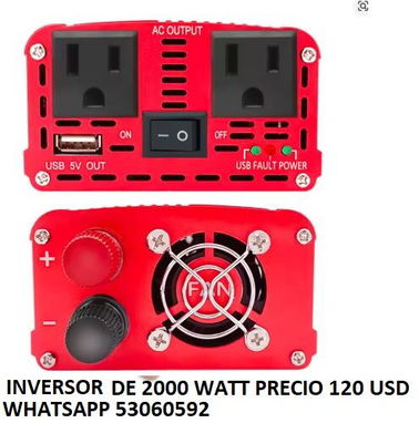 Inversor de corriente 2000watt de 110 perfecto para sistema solar nuevo da estrenar - Img 95127125