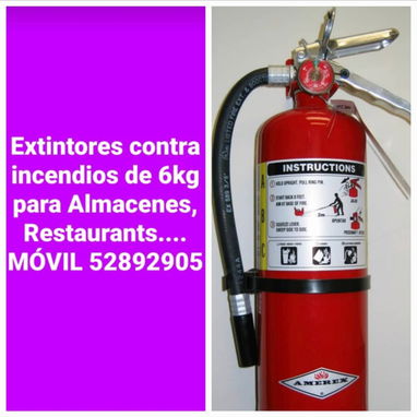 Extintores contra incendios 6kg  y 1kg - 2/5