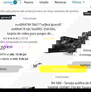 Tarjeta de video//RX 580 8-GB* - Img 50416677