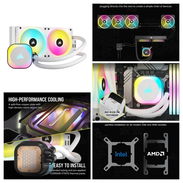 Un placer atenderle 💵120usd Corsair iCUE Link H100i Liquid CPU Cooler 240mm AIO QX120 RGB Fans Fits Intel LGA 1700, AMD - Img 53734452