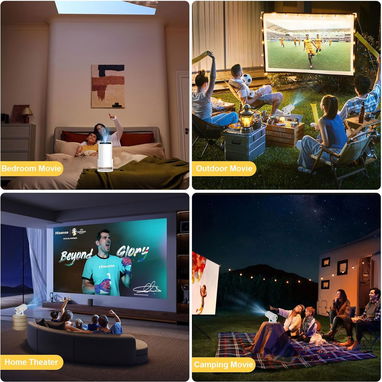 PROYECTOR HD XBJ CON RESOLUCION NATIVA 1280X720P Y SOPORTA 1080P Y 4K. TIENE WIFI Y BLUETOOTH. NUEVOS**52437713 - Img 123323691