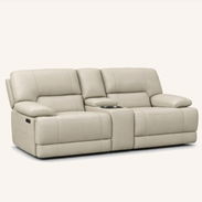 Sofá reclinable de 3 plazas con portabaso - Img 55348965