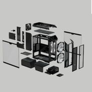 ⚡️Chasis Gaming CoolerMaster H500m Incluye 2 fanes ARGB de 200mm Soporta liquida 360mm  En el frontal y superior - Img 45356223
