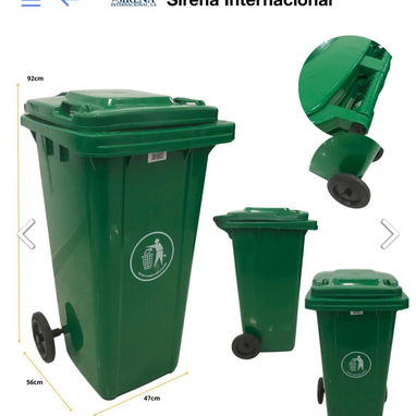 Cestos de basura de 120 litros - Img 123851224