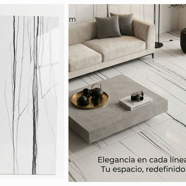 Porcelanato 120x60 brillo efecto espejo - 4/5