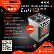 🥘 HIBRIDA 🥘 COCINA EON 2 ESTUFAS GAS + 2 ELECTRICAS - HORNO ELECTRICO. SERVICIO DE MENSAJERÍA CON FACTURA. TL 54833699 - Img 54783579