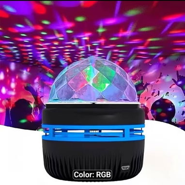 Luz de bola de discoteca RGB - Img 125087149
