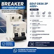 🔥 BREAKER DZ47 C63A 2P 400V~ 🔥 - Img 57179507