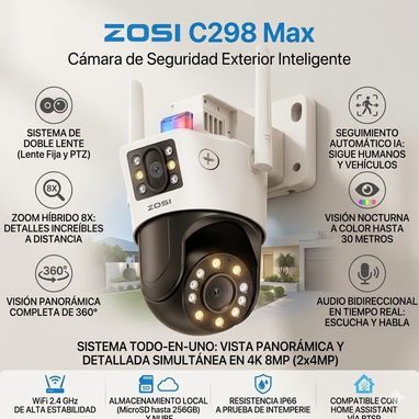 Camara de Seguridad Zosi C298 Max - Img 121948582