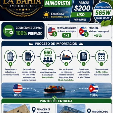 La Habana. 53584876 o 76471065 *Contenedores de Paneles Solares 565 W Tecnología Bifacial Doble Vidrio  Precio por Unida - 2/2
