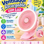 Ventilador recargable para cunas y coches de bebé. Trae luz - Img 57700025