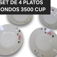 Set de 4 platos hondos 3500 cup - Img 56202183