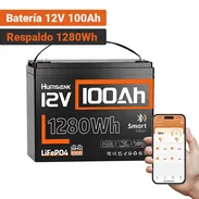 Batería Humsienk LiFePO4 12V 100Ah Group 24 1280Wh Bluetooth Para Respaldo En Casa - Img 56822882