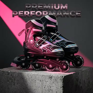 Patines Ajustables para Niños. Nuevos  Talla L: ajustable de 23 a 26 cm - 2/4