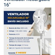 Ventilador recargable - Img 55606061