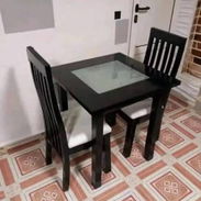 Juego de comedor de dos sillas, - Img 57881621
