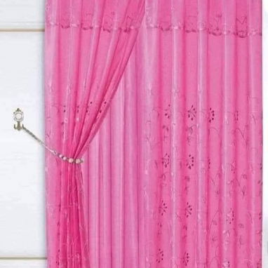 Cortinas de satín y encaje - Img 109813874