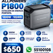 ALLPOWERS P1800 1024Wh 1800W | Estación de Energía Portátil | LiFePO4 | - Img 57314736