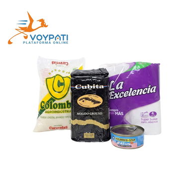 Arroz, frijol, pollo, huevo, aceite, perrito, salchicha, café - Img 125247345