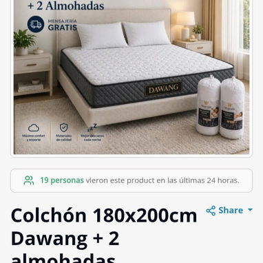Venta de colchones d alta calidad y extremo confort. Interesados escribir al 56734610 - Img 122973578