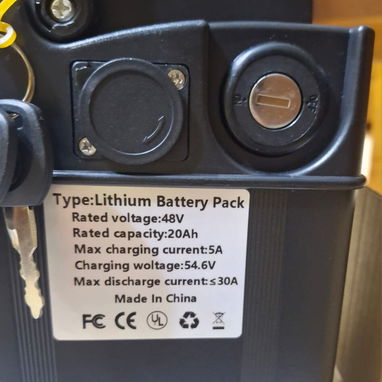 Batería de iones de litio de 48V20Ah, con Cargador, bicicletas eléctricas de 250 W, 350 W, 500 W, 700 W, 900 W, 1000 W. - 4/7