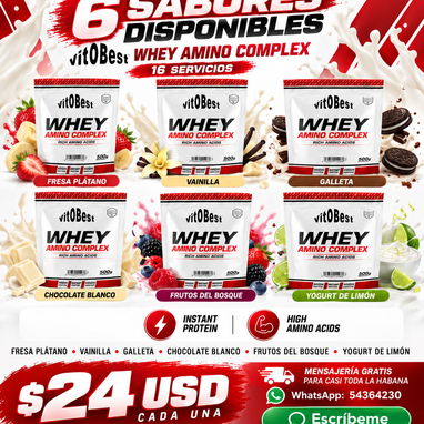 Proteínas Whey disponibles DeFit y VitoBest - 2/2