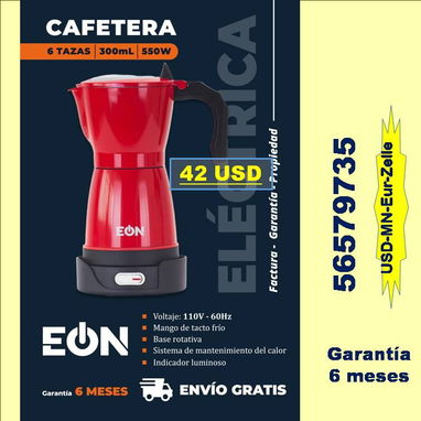 FG-CAFETERAS ELECTRICAS (Varios colores) 3-6 tazas..56579735/(USD-MN-Eur-Zelle)/Envio Gratis - Img 125556666