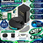 iRobot Roomba 105X Robot Aspirador y Trapeador Combo, Base de Vacío Automático, Nuevo sellado en su caja. Factura - Img 57674351