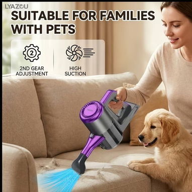 Aspiradora de mano inalámbrica con batería grande y accesorios - 3/6