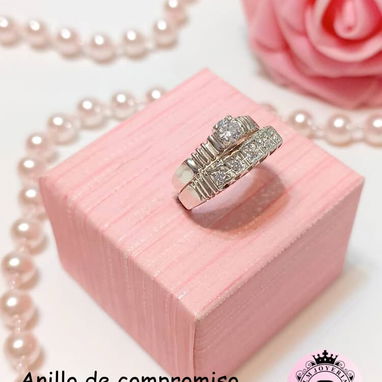 Anillos de compromiso de plata calidad garantizada - 3/9