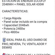 Estación de energía Eccofly con Panel Solar - Img 56296314