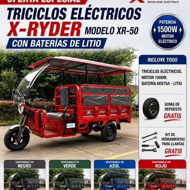 Triciclos eléctricos y de combustión 💨 - 4/10