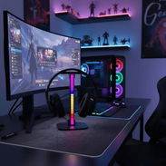 Soporte para auriculares LED con luces de degradado vivido - Img 54819499