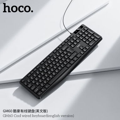 Teclado con Cable HOCO GM60 Cool de tamaño completo, compra ya que se agotan super rapido!! - 3/4