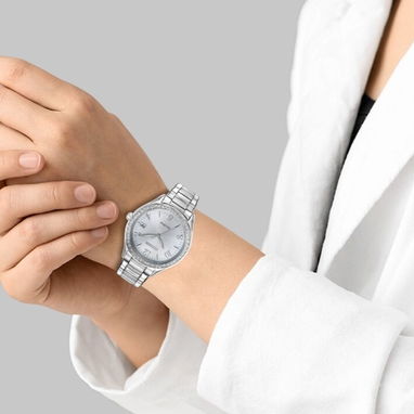 RELOJ CITIZEN ECODRIVE CLASSIC CRYSTAL (EO1181-55A) DE MUJER , 34MM EN ACERO INOXIDABLE , CON BISEL DE PIEDRAS 58049738 - Img 124874515