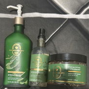 Set de exfoliante , colonia y gel de baño olor Eucalipto y menta verde $$ 45 usd - Img 56597004