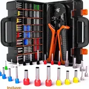 Kit de Pinza Crimpadora de Virolas 1080 Piezas - Completo - Img 56634807
