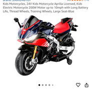 Moto para niños de 2 a 8 años batería 24 vol - Img 55772012