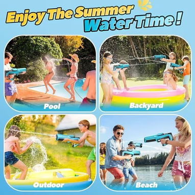 ☎️53544655 🛵 Entrega Disponible ⭐Pistola de Agua Eléctrica con Absorción Automática y Largo Alcance ⭐ - Img 124424992