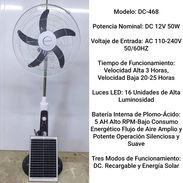 Ventilador recargable con panel solar. *55 USD* - Img 55339950