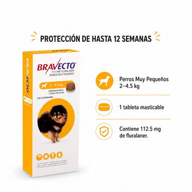 BRAVECTO original para perros / Protección contra pulgas y garrapatas - Img 125962321